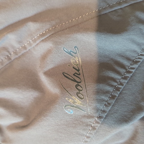 Woolrich Green grey khaki skirt skort with shorts, pockets, zip s small - Picture 7 of 8